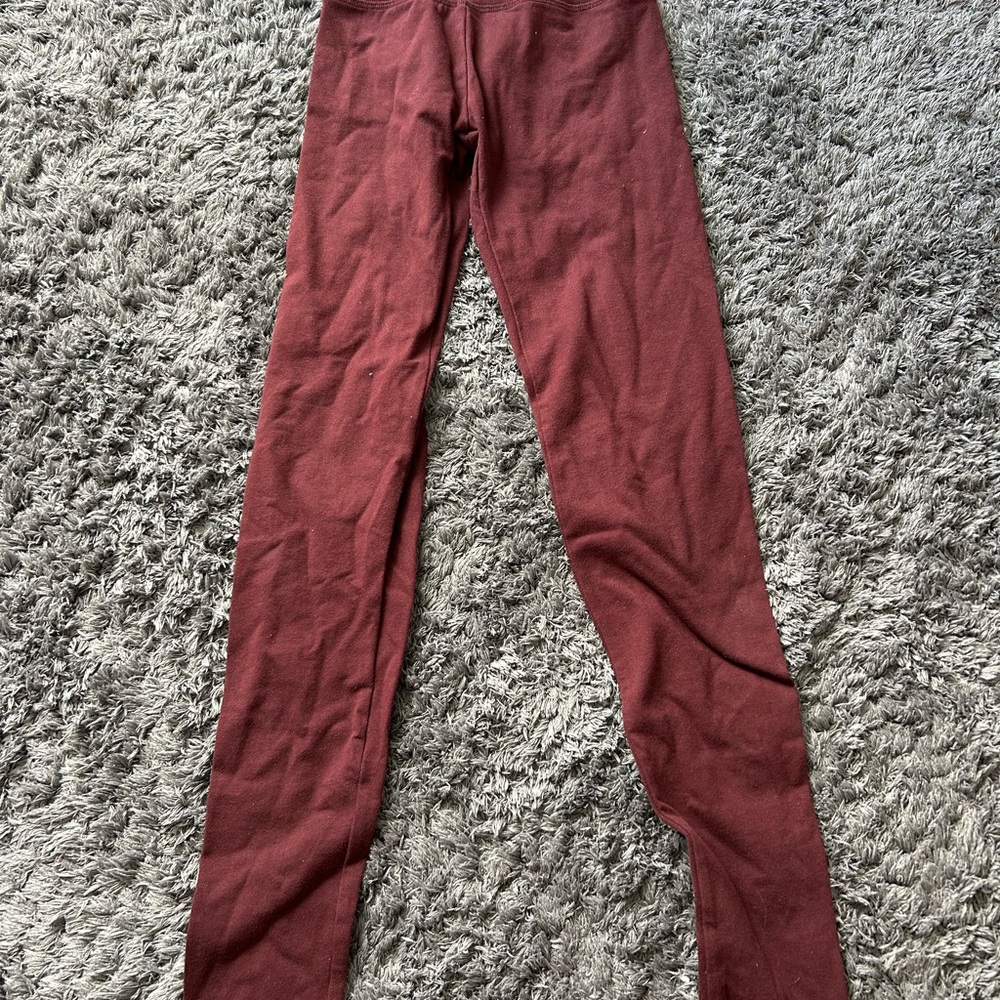 Aerie Burgundy Leggings